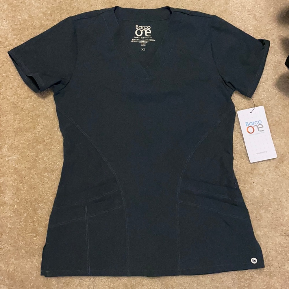 Barco navy blue scrub top
